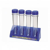 Комплект пробирок 14 см на подставке 4 шт.