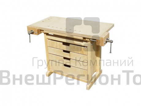 Верстак столярный с тумбой.