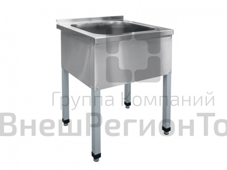 Ванна моечная, 1 секция, краш.каркас, 635х600х860 мм.