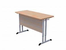 Стол ученический двухместный на плоскоовальной трубе