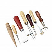 Набор инструментов для работы с кожей, 7 предметов