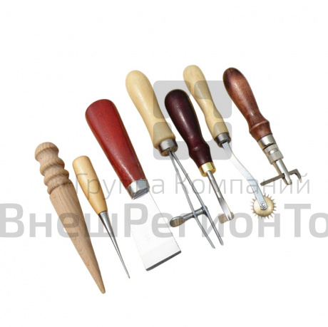 Набор инструментов для работы с кожей, 7 предметов.