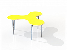 Стол ученический Трансформер "Puzzle" жёлтый