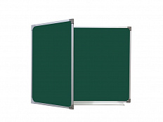 Двухэлементная магнитно-меловая доска 100х225 с разлиновкой створка слева