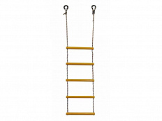 Веревочная лестница, 5 перекладин, желтая