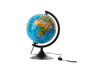 Глобус зоогеографический «Классик», с подсветкой, 210 мм