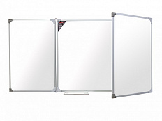 Трехэлементная магнитно-маркерная доска 100х200 - алюминиевый профиль