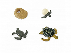 Фигурки Жизненный цикл морской черепахи 4 шт.