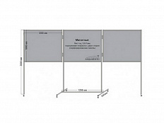 Стенд-ширма напольная выставочная (складная)