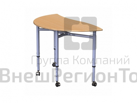 Стол ученический трансформер "Полукруглый" Лайн.