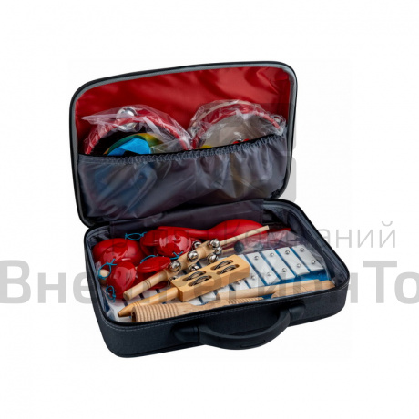 Набор перкуссионных инструментов (17 предметов).