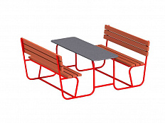 Столик со скамейками