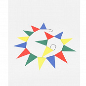 Флажки треугольные на шнуре 16 шт., 3 м