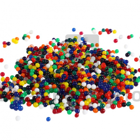 Растущие гелевые шары, цветные.