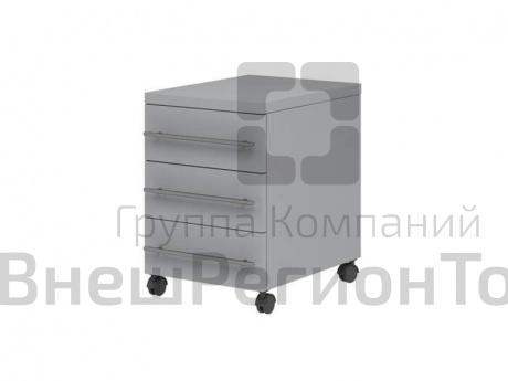 Тумба подкатная с ящиками, лист.сталь, 670х400х500 мм..