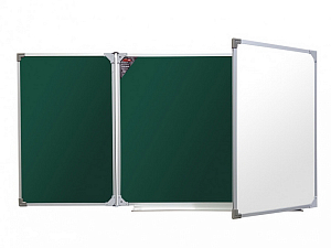 Трехэлементная магнитно-комбинированная доска 100х350 - алюминиевый профиль