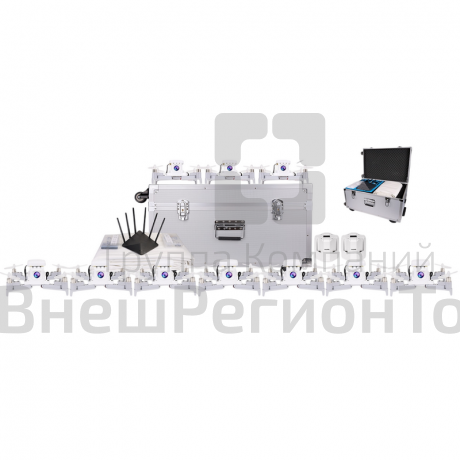 Набор учебных квадрокоптеров «Пиксель-Вжик — шоу дронов» (10 шт).