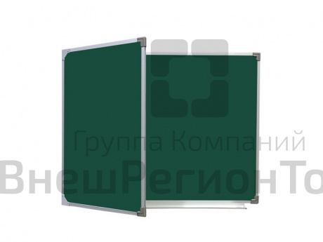 Двухэлементная магнитно-меловая доска 100х225 с разлиновкой створка слева.
