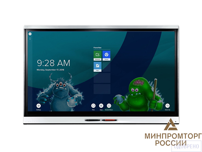 Интерактивная панель Smart SPNL-6375-I5 / 75" / 8 касаний / техн.IQ / CORE i5-7Y57 / WIN10 / акт.сти