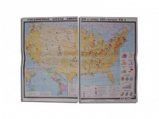 Учебная карта "США в конце XIX - начало XXвв"