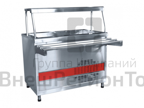 Прилавок холодильный с ванной Аста, нерж.ст., L1120 мм.