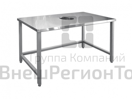 Стол для сбора отходов, краш.каркас, 800х700х860 мм.