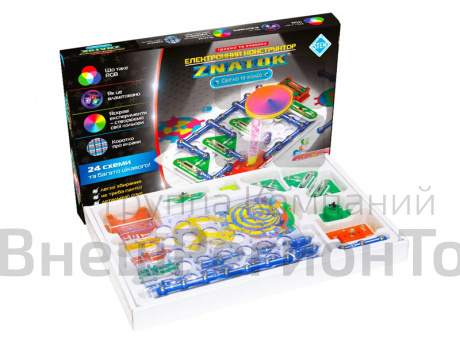 Электронный конструктор ЗНАТОК. Свет и цвет, 24 схемы (5+).