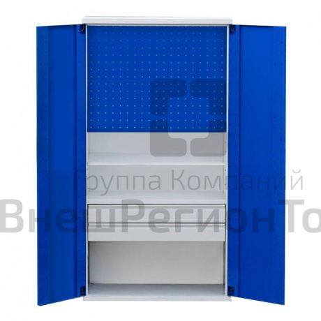 Инструментальный шкаф (2 полки + 2 ящика), 1000х500х1900.