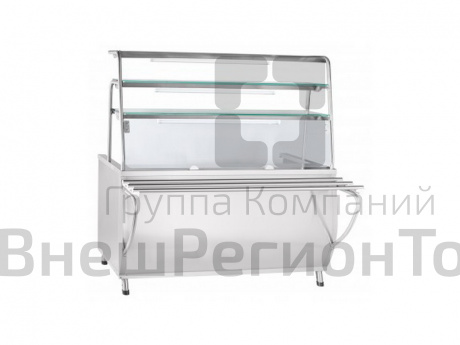 Мармит для первых блюд Премьер, 3 конфорки, 3 полки, L1500 мм.