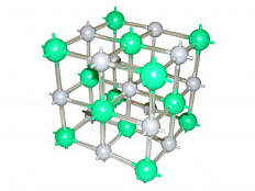 Модель "Кристаллическая решетка каменной соли" (демонстрационная).
