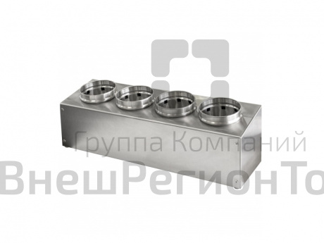 Подставка для столовых приборов, 4 отделения, нерж.ст.