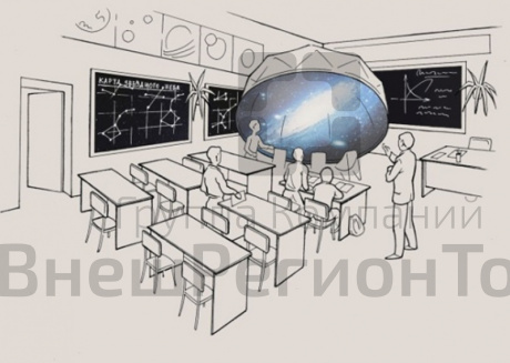 Планетарий для современного класса астрономии.