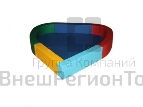 Сухой бассейн Сердечко разборный, мягкое дно.