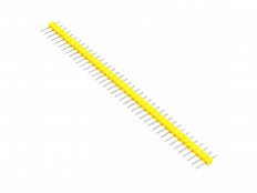 Вилка штыревая PLS-40 (DS1021-1x40), прямая желтая