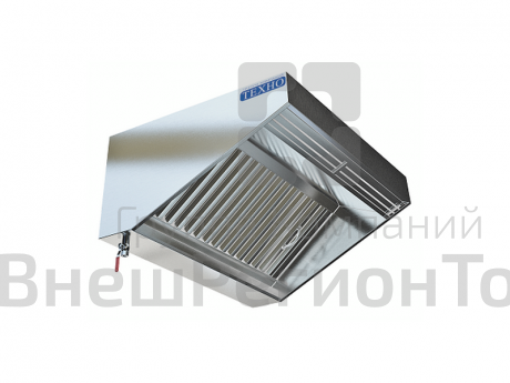 Зонт приточно-вытяжной пристенный, 2500/1100/400 мм.