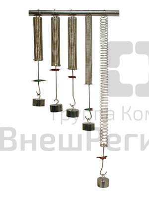 Набор пружин с различной жёсткостью.