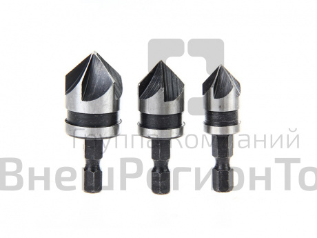 Набор зенковок конических, 3 шт..