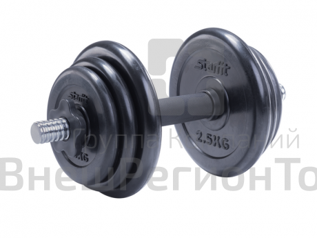 Гантель разборная обрезиненная, 10 кг.