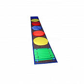 Сенсорная дорожка №3 (элементы с наполнителями, канат, пуговицы)