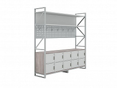 Гардероб односторонний с закрытой тумбой для обуви