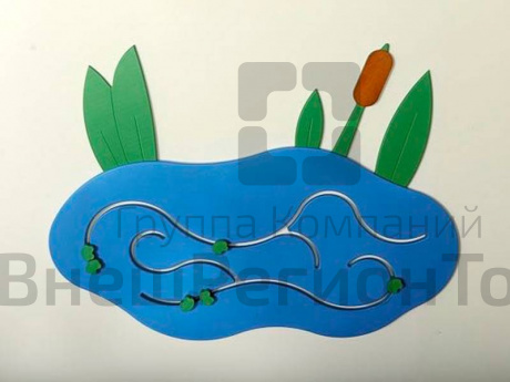 Тактильный модуль Пруд 980х720 мм.