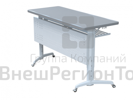 Стол ученический двухместный штабелируемый.
