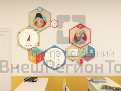 Набор информационно-методических панелей (9 шт.) «Стендум - Математика».