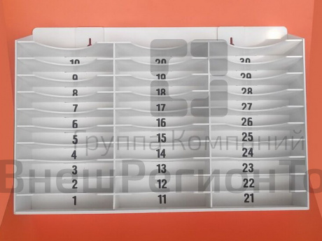 Настенные полки для хранения сотовых телефонов.