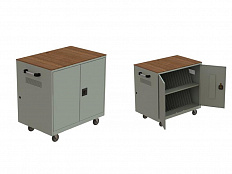 Тележка для ноутбуков, 34 ячейки