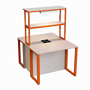 Стол рабочий островной для кабинета физики/биологии (с розетками)