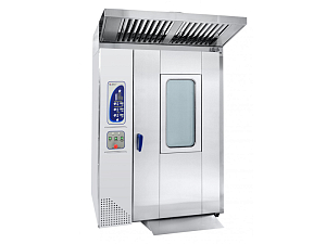 Пекарский шкаф, ротационный, тележка-шпилька, 16 уровней