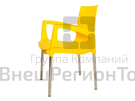 Стул пластиковый Ricco с подлокотниками 56х60х84 см.
