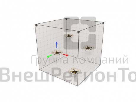 Геоскан Пионер - Безопасное воздушное пространство (защитная сетка 3х3х3 м) .