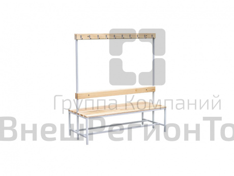 Скамья 2-сторонняя с крючками.